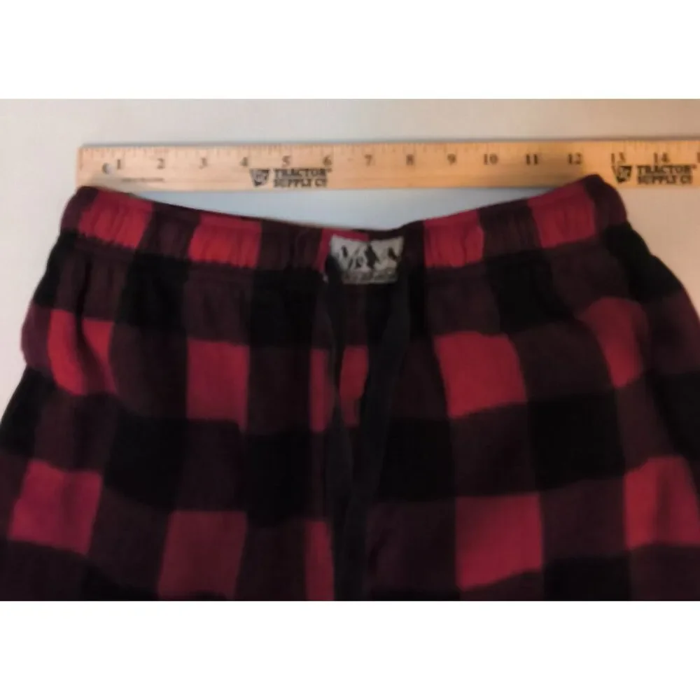 Lucky Brand Red and Black Plaid Pajama Pants